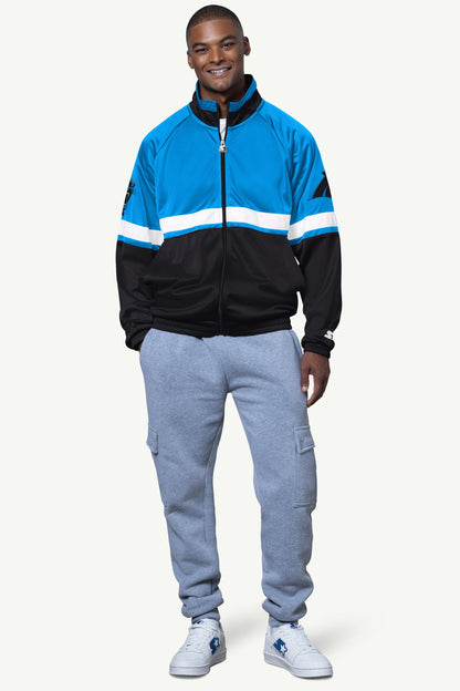 MENS CAROLINA PANTHERS VETERAN TRACK JACKET - Starter