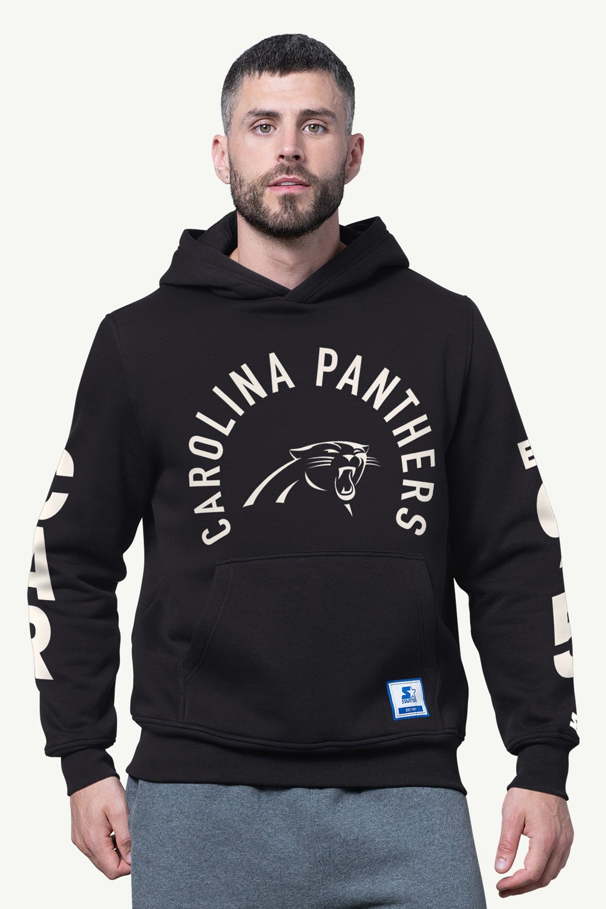 MENS CAROLINA PANTHERS HANDOFF FLEECE HOODIE - Starter