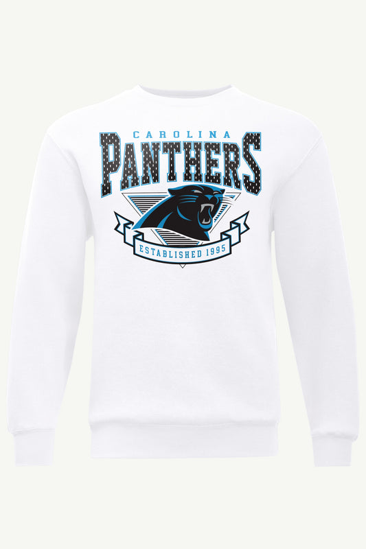 MENS CAROLINA PANTHERS 80's INSPIRED SWEATSHIRT - White