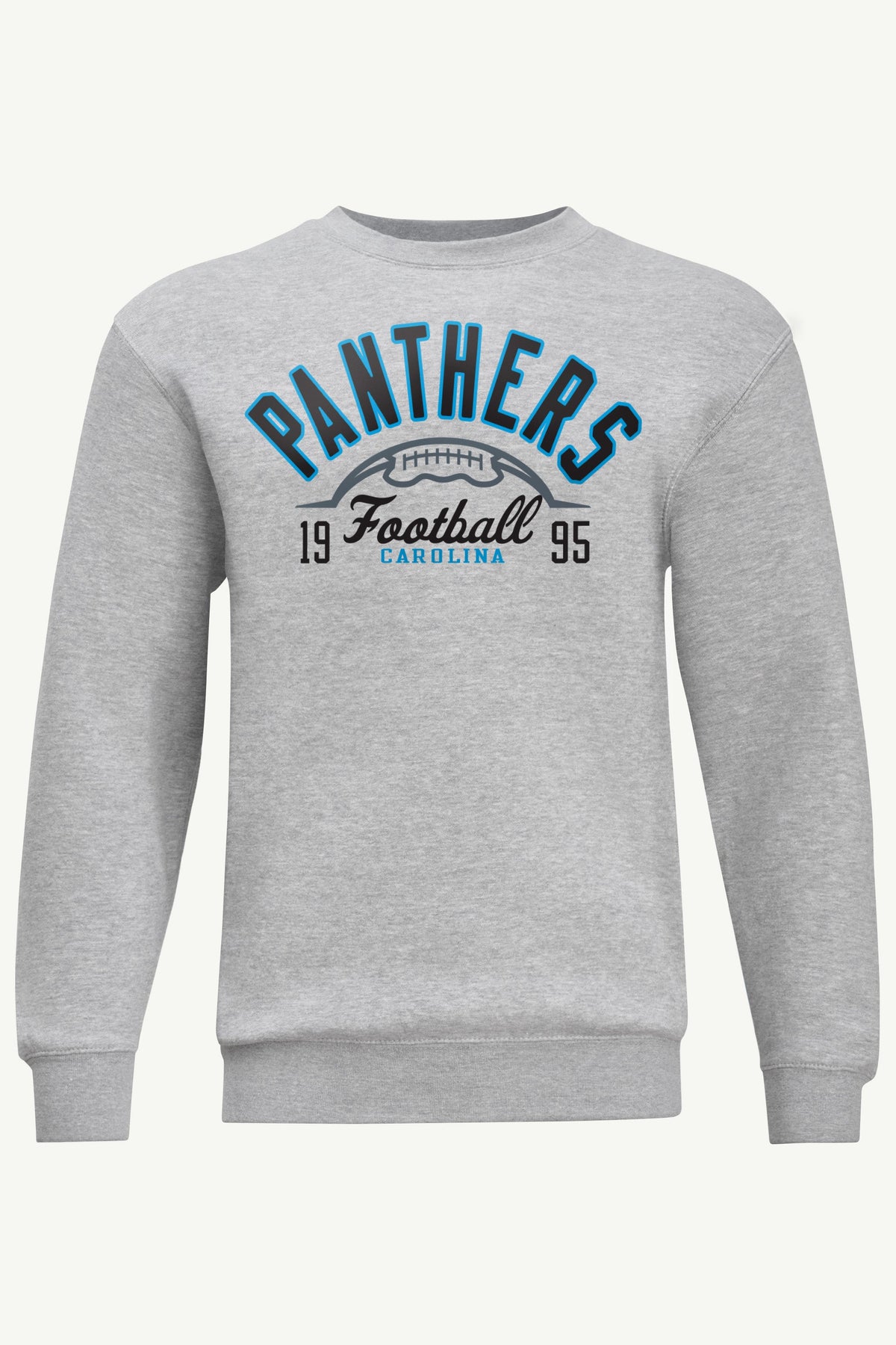 MENS CAROLINA PANTHERS HALF BALL SWEATSHIRT - Heather Grey
