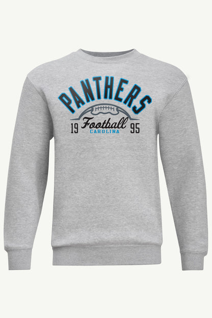 MENS CAROLINA PANTHERS HALF BALL SWEATSHIRT - Heather Grey