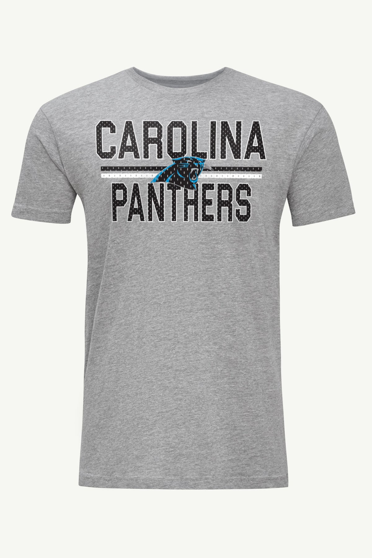 MENS CAROLINA PANTHERS MESH LOOK T SHIRT - Heather Grey