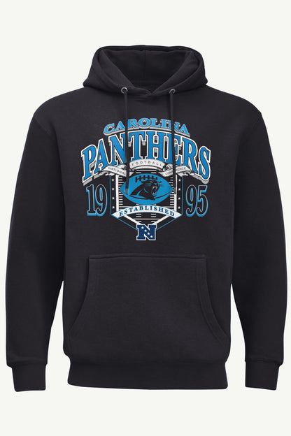 MENS CAROLINA PANTHERS 80s INSPIRED FIELD HOODIE - Black
