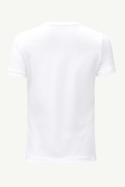 WOMENS CHICAGO BEARS STRIPE T SHIRT - White