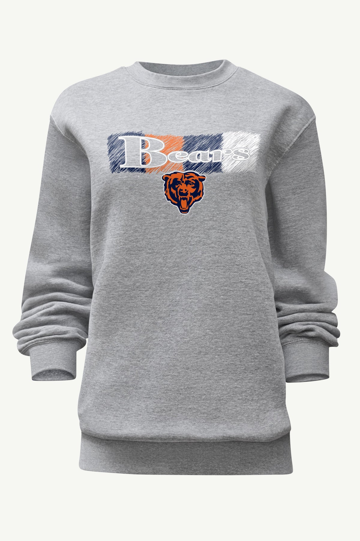 WOMENS CHICAGO BEARS COLOR SHADING SWEATSHIRT - Heather Grey