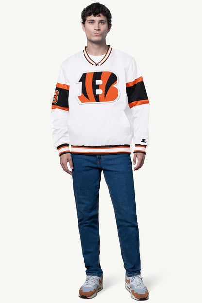 MENS CINCINNATI BENGALS SIGNAL COLLAR PULLOVER - Starter