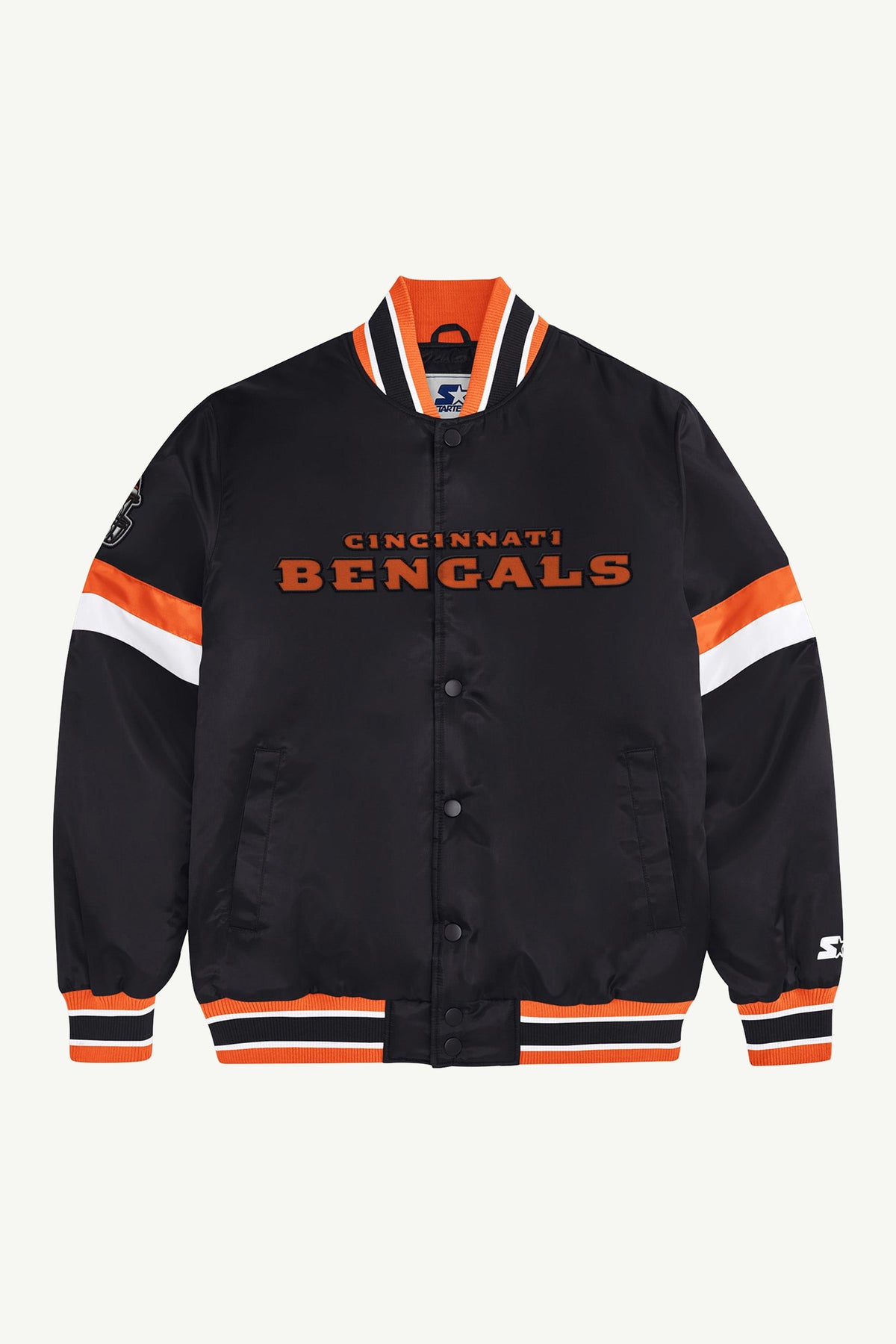 CINCINNATI BENGALS HOME GAME VARSITY JACKET - Black