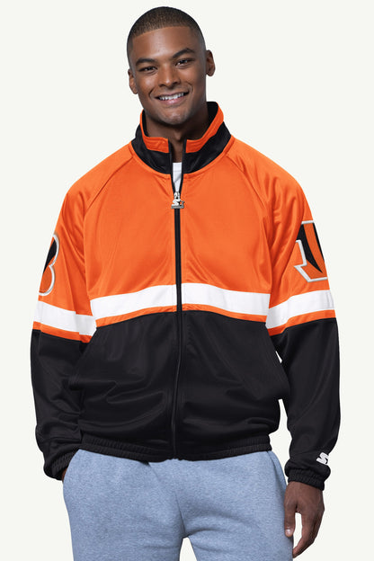 MENS CINCINNATI BENGALS VETERAN TRACK JACKET - Starter