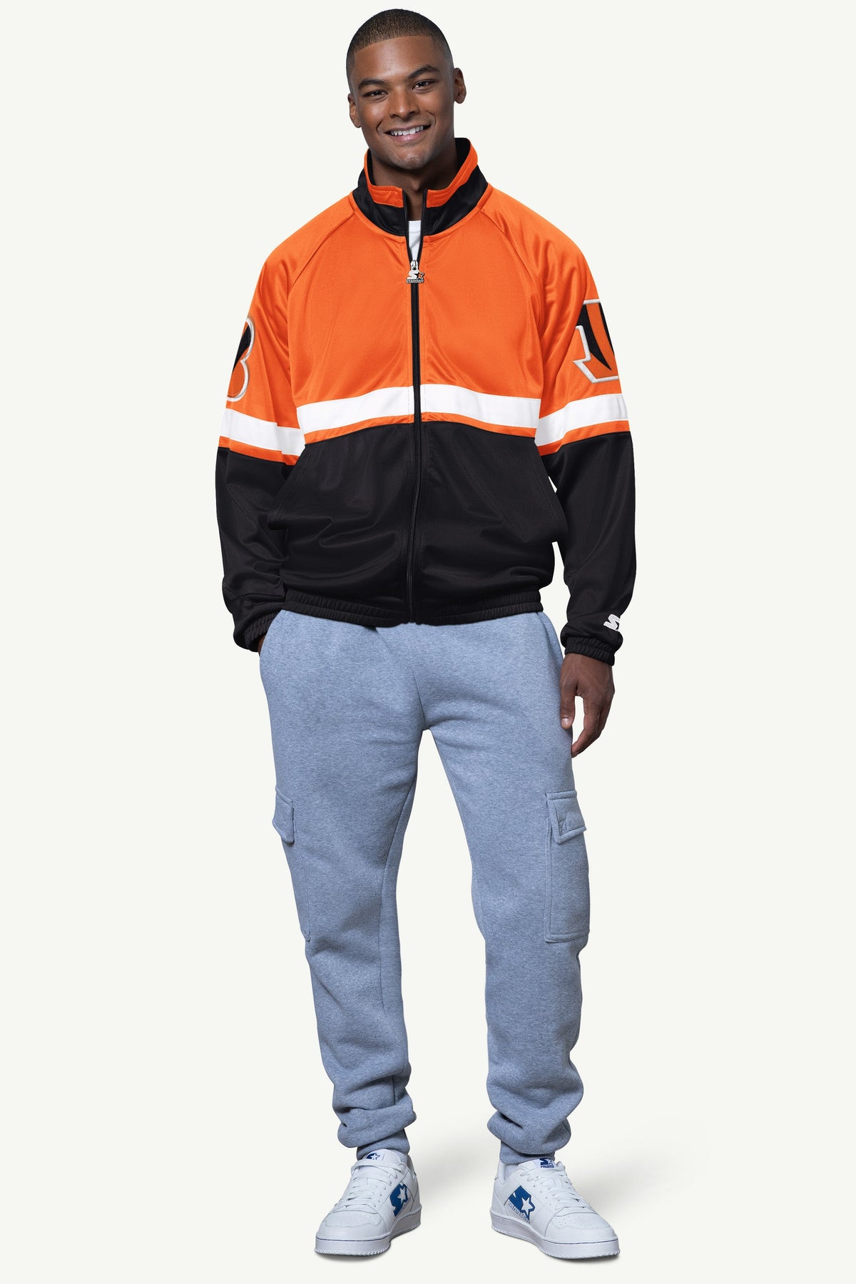 MENS CINCINNATI BENGALS VETERAN TRACK JACKET - Starter