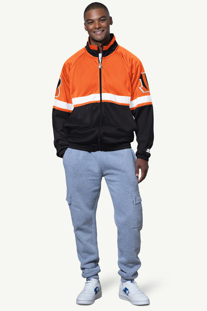 MENS CINCINNATI BENGALS VETERAN TRACK JACKET - Starter