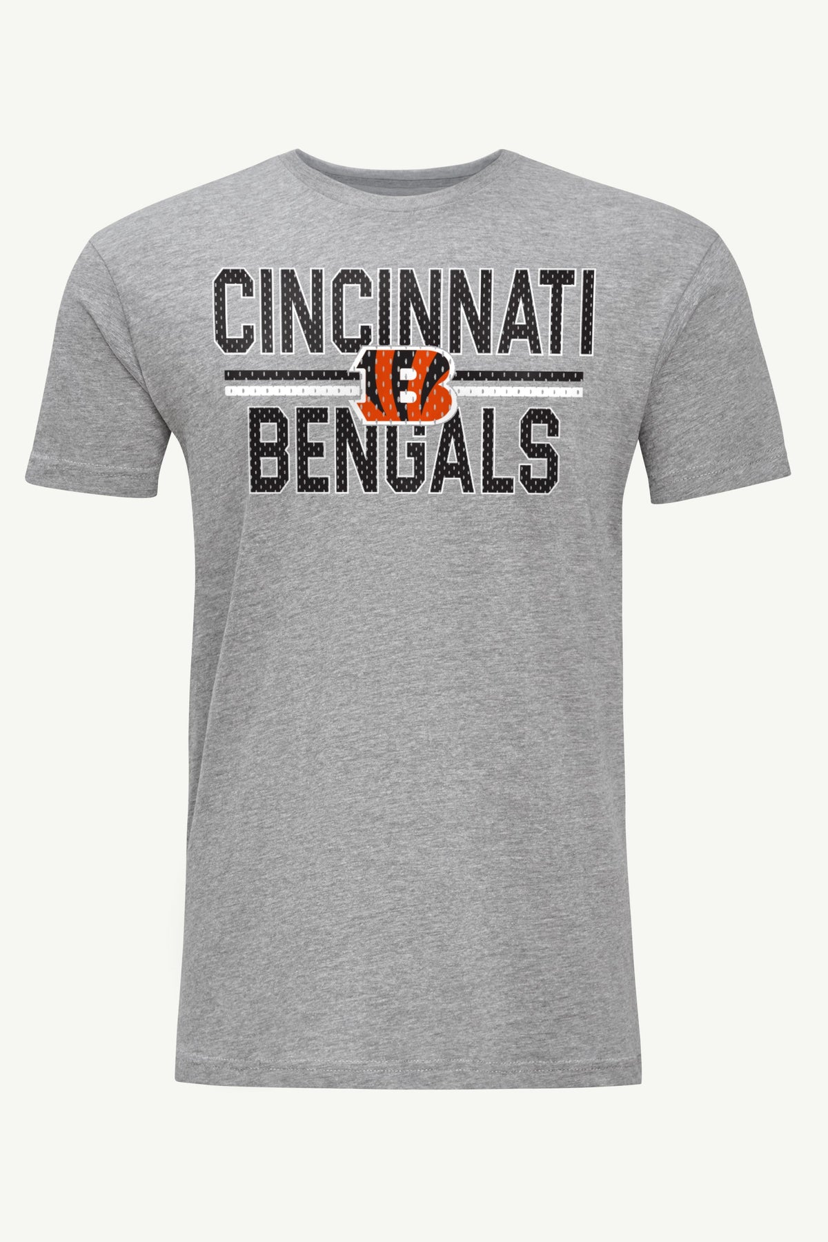 MENS CINCINNATI BENGALS MESH LOOK T SHIRT - Heather Grey
