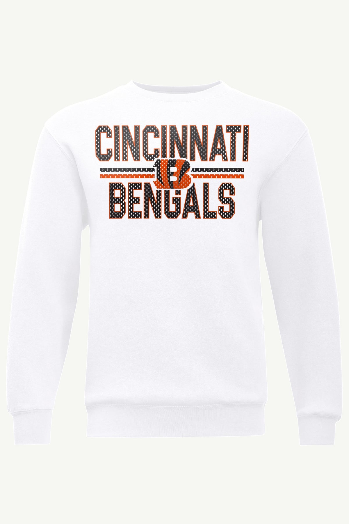 MENS CINCINNATI BENGALS MESH LOOK SWEATSHIRT - White