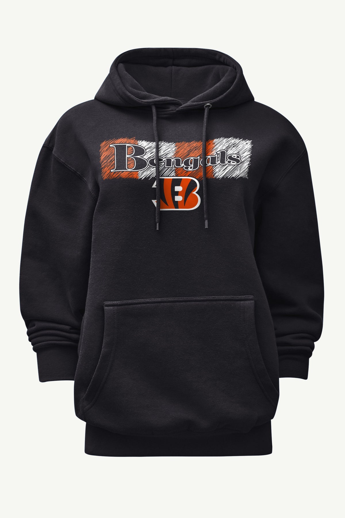 WOMENS CINCINATI BENGALS COLOR SHADING HOODIE - Black