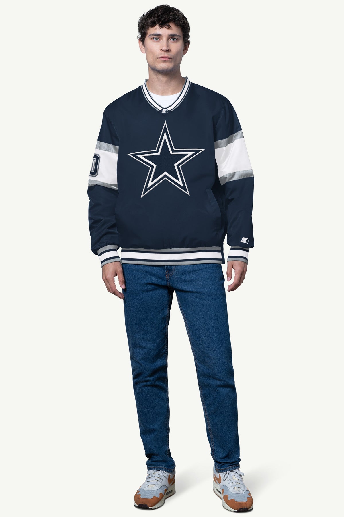 MENS DALLAS COWBOYS SIGNAL COLLAR PULLOVER - Starter