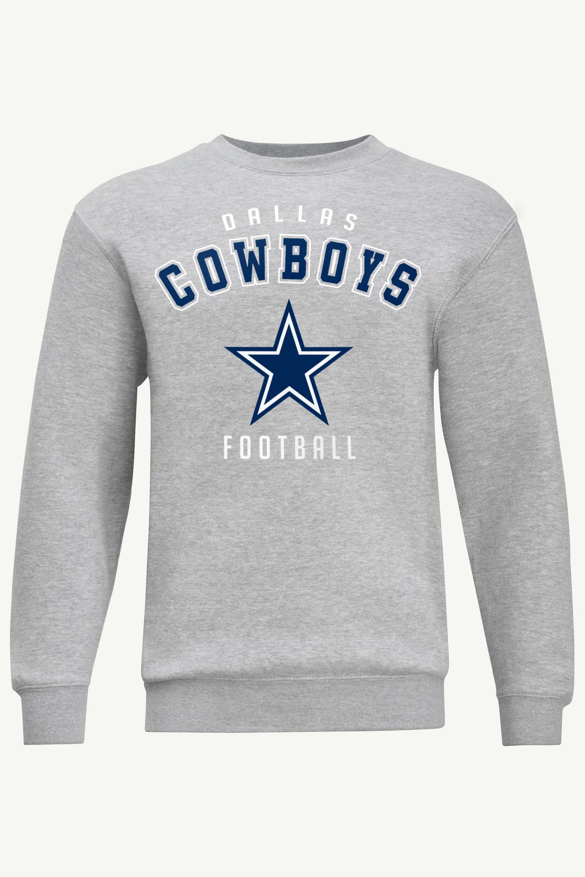 MENS DALLAS COWBOYS SWEATSHIRT - Heather Grey