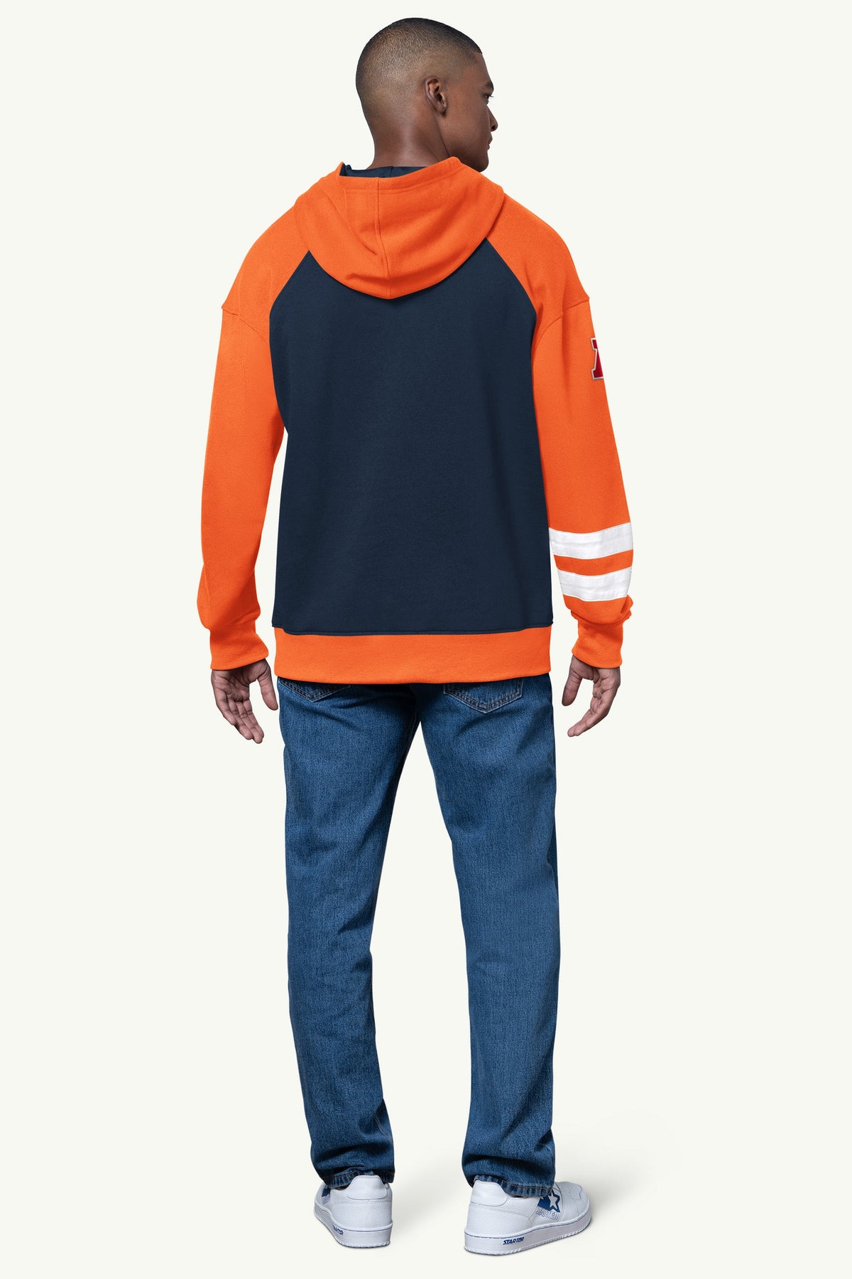 MENS DENVER BRONCOS INTERCEPTION COLORBLOCK HOODIE - Starter