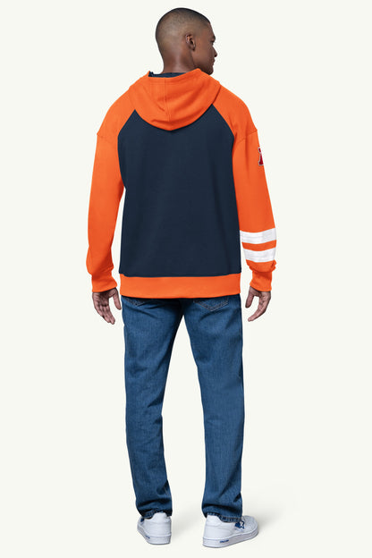 MENS DENVER BRONCOS INTERCEPTION COLORBLOCK HOODIE - Starter