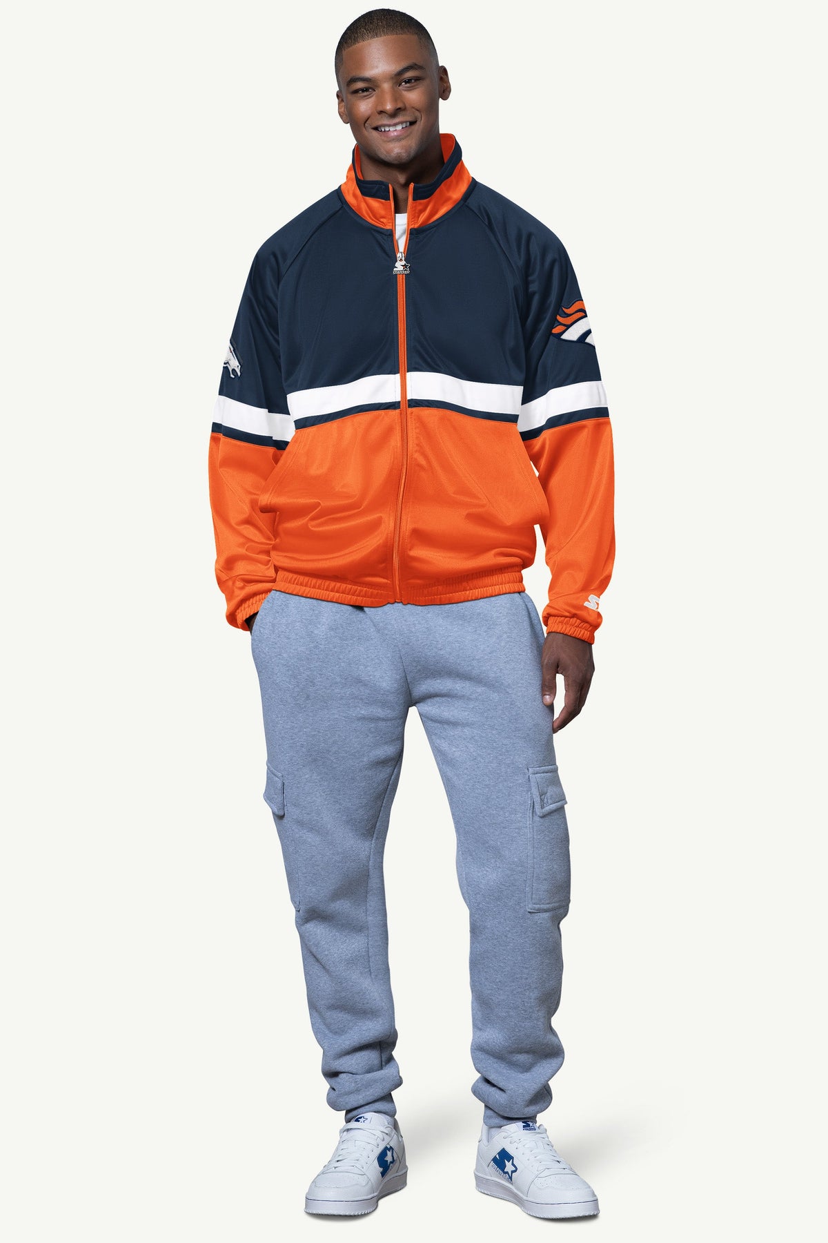 MENS DENVER BRONCOS VETERAN TRACK JACKET - Starter