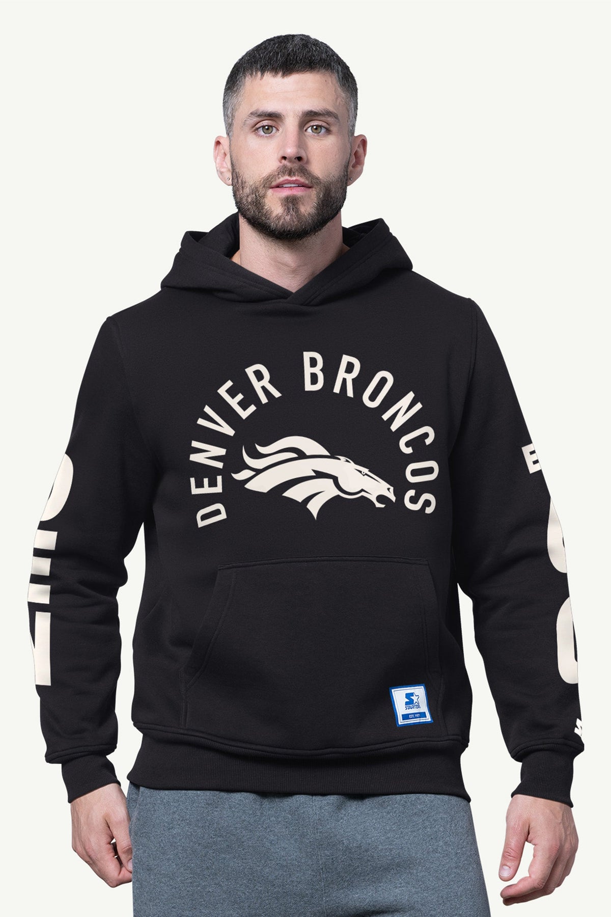 MENS DENVER BRONCOS HANDOFF FLEECE HOODIE - Starter