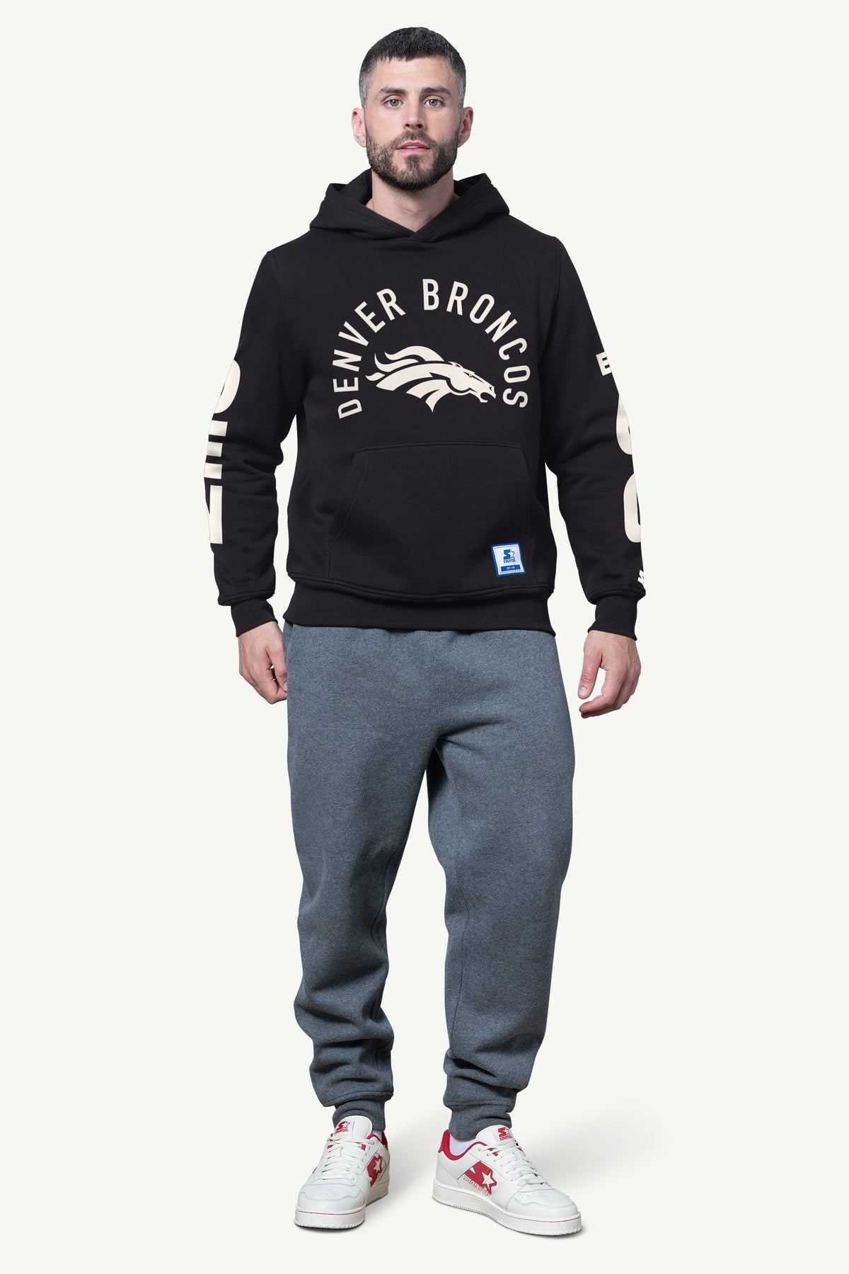 MENS DENVER BRONCOS HANDOFF FLEECE HOODIE - Starter