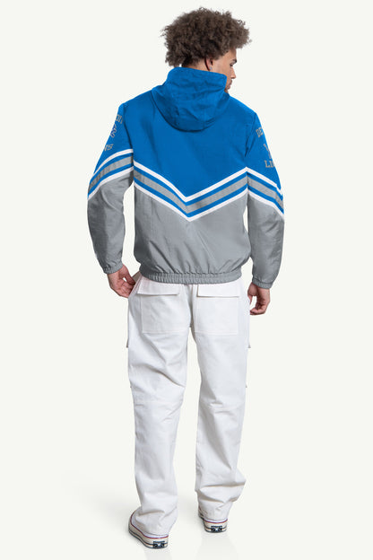 MENS DETROIT LIONS FAIR PLAY HALF ZIP HOODED PULLOVER - Multi