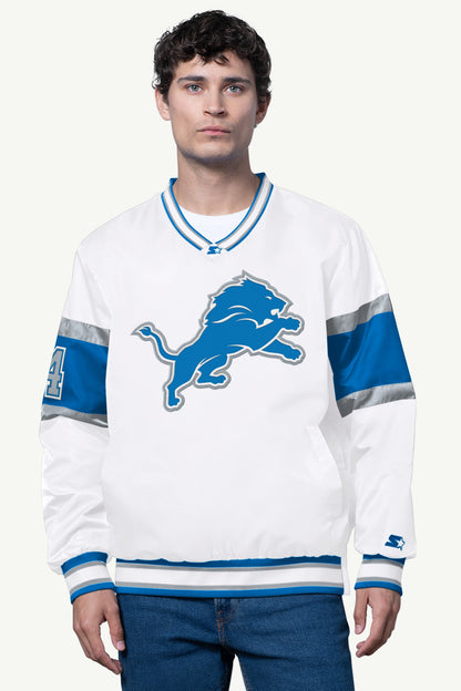 MENS DETROIT LIONS SIGNAL COLLAR PULLOVER - Starter