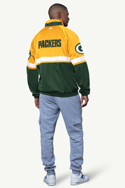 MENS GREEN BAY PACKERS VETERAN TRACK JACKET - Starter