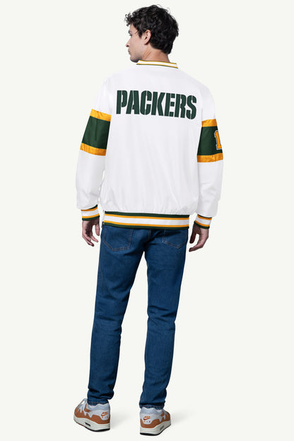 MENS GREEN BAY PACKERS SIGNAL COLLAR PULLOVER - Starter