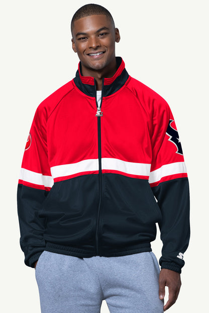 MENS HOUSTON TEXANS VETERAN TRACK JACKET - Starter