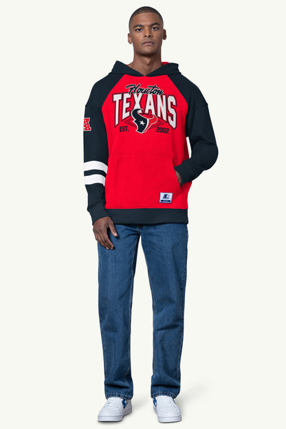 MENS HOUSTON TEXANS INTERCEPTION COLORBLOCK HOODIE - Starter