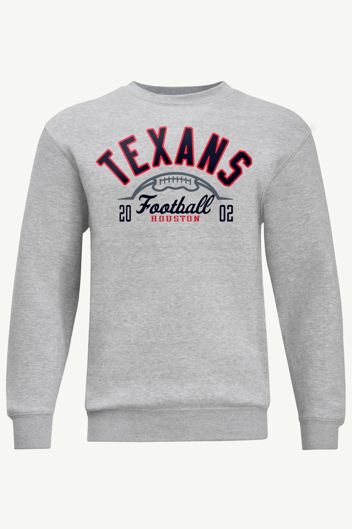 MENS HOUSTON TEXANS HALF BALL SWEATSHIRT - Heather Grey