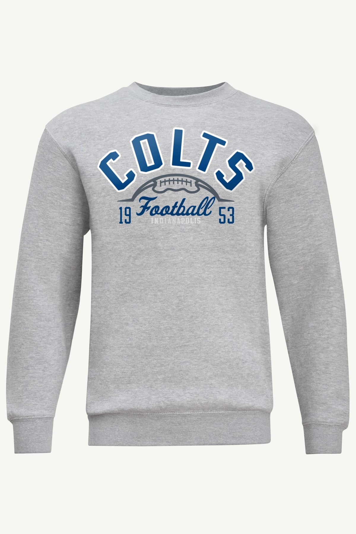 MENS INDIANAPOLIS COLTS HALF BALL SWEATSHIRT - Heather Grey