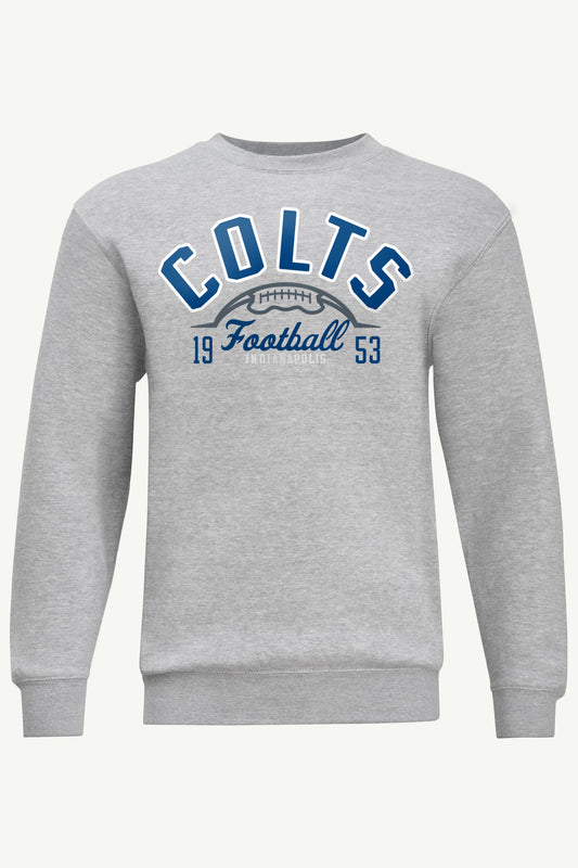 MENS INDIANAPOLIS COLTS HALF BALL SWEATSHIRT - Heather Grey