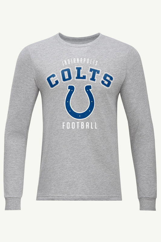 MENS INDIANAPOLIS COLTS LONG SLEEVE T SHIRT - Heather Grey