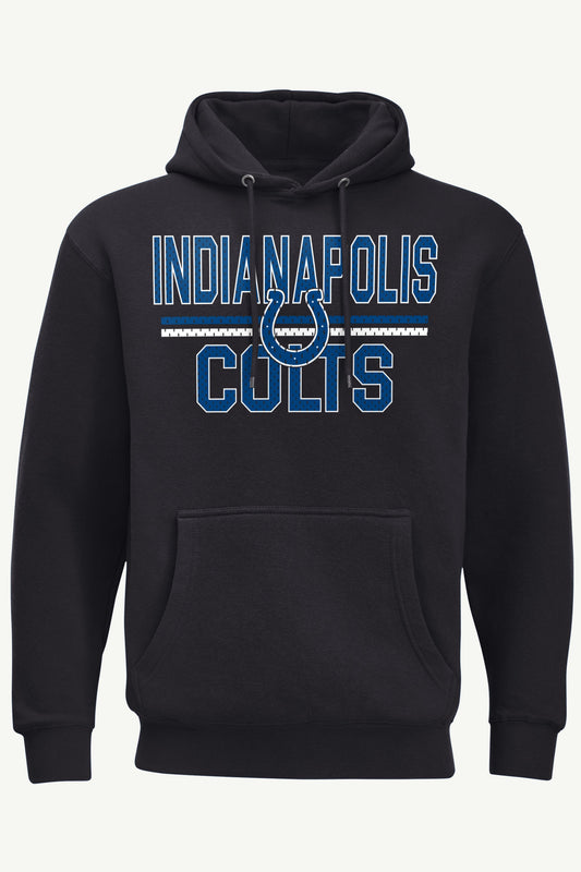 MENS INDIANAPOLIS COLTS MESH LOOK HOODIE - Black