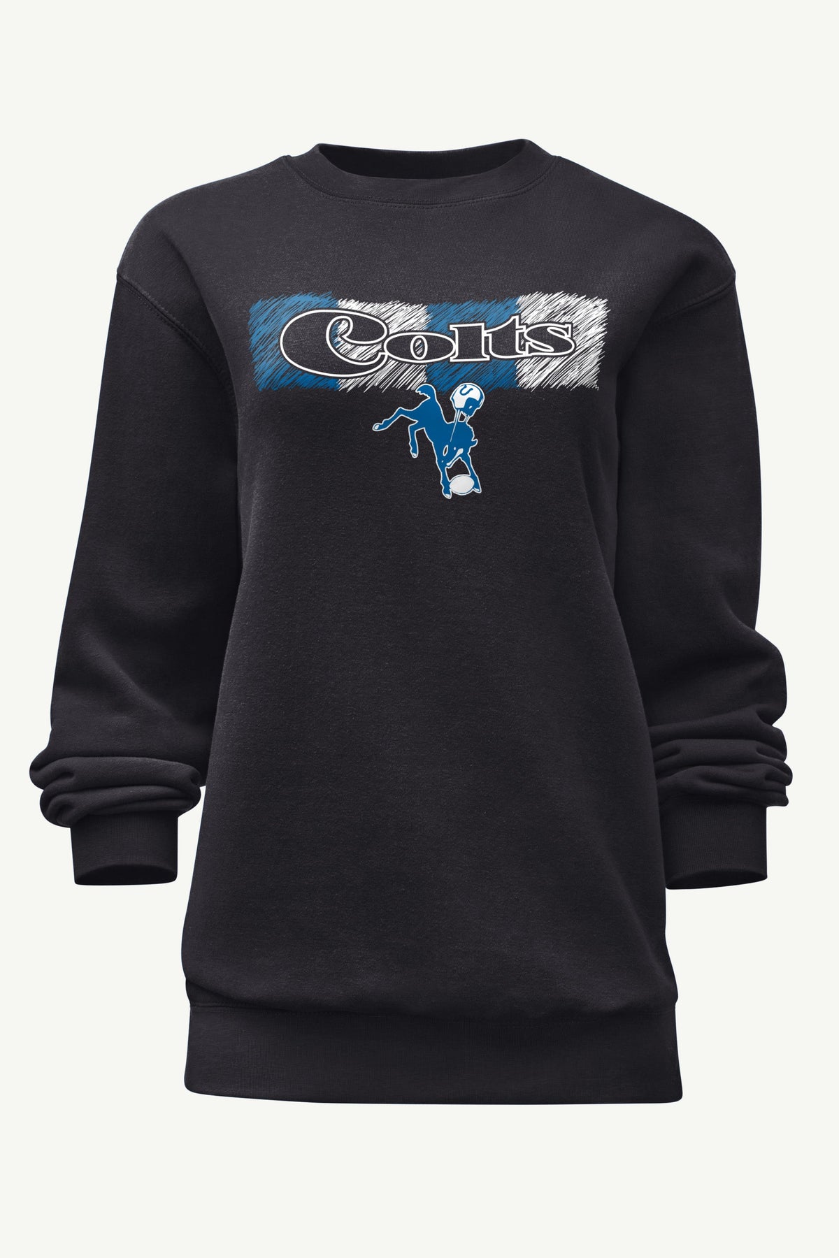 WOMENS INDIANAPOLIS COLTS COLOR SHADING SWEATSHIRT - Black