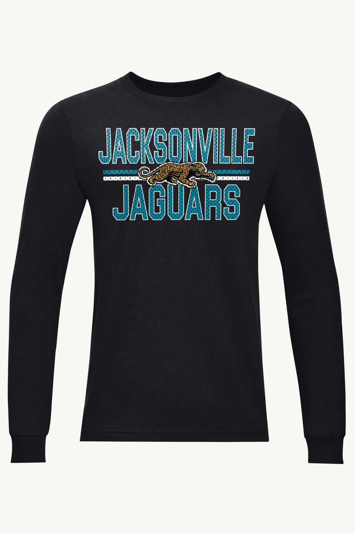 MENS JACKSONVILLE JAGUARS MESH LOOK RETRO LONG SLEEVE T SHIRT - Black
