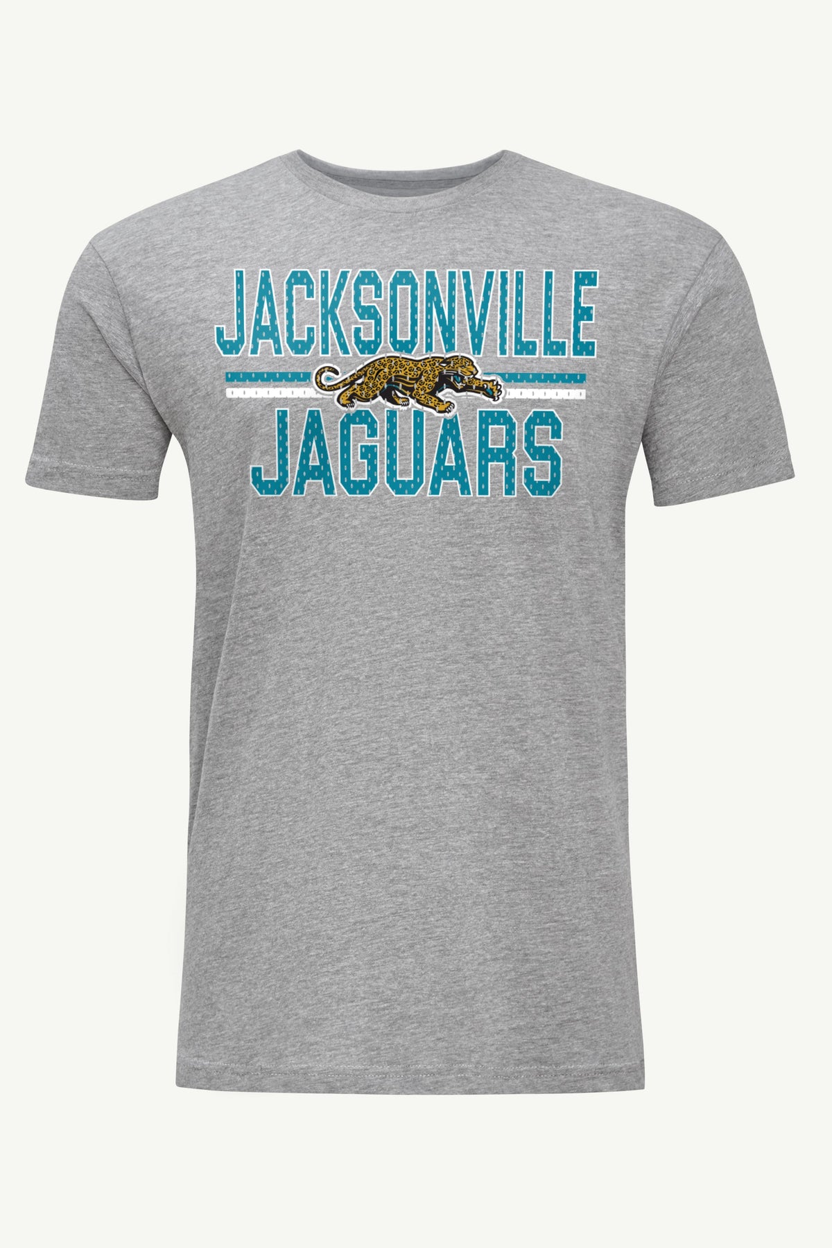 MENS JACKSONVILLE JAGUARS MESH LOOK RETRO T SHIRT - Heather Grey