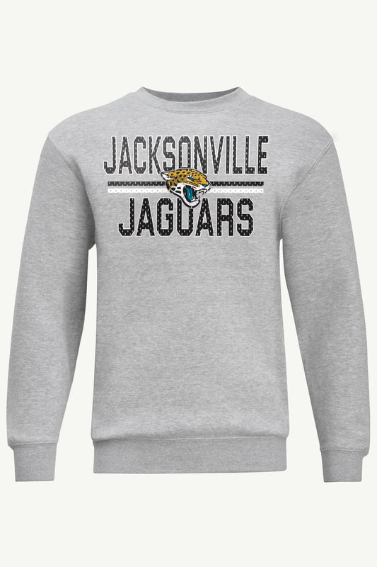 MENS JACKSONVILLE JAGUARS MESH LOOK SWEATSHIRT - Heather Grey