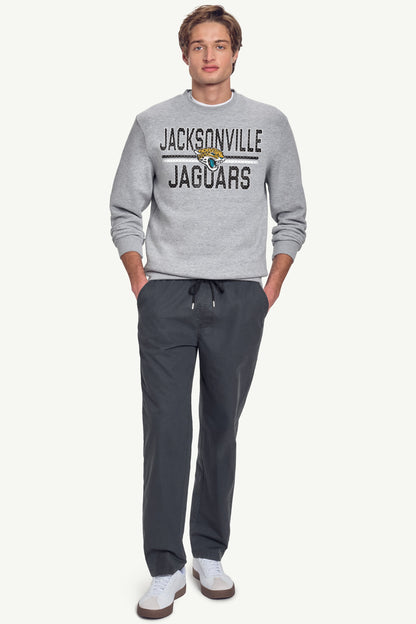 MENS JACKSONVILLE JAGUARS MESH LOOK SWEATSHIRT - Heather Grey