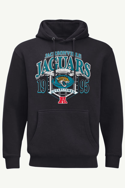 MENS JACKSONVILLE JAGUARS 80s INSPIRED FIELD HOODIE - Black