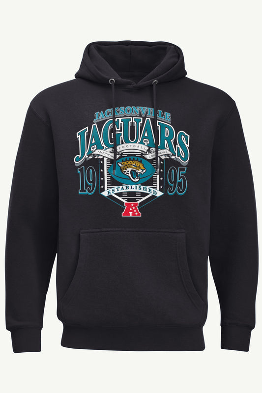 MENS JACKSONVILLE JAGUARS 80s INSPIRED FIELD HOODIE - Black