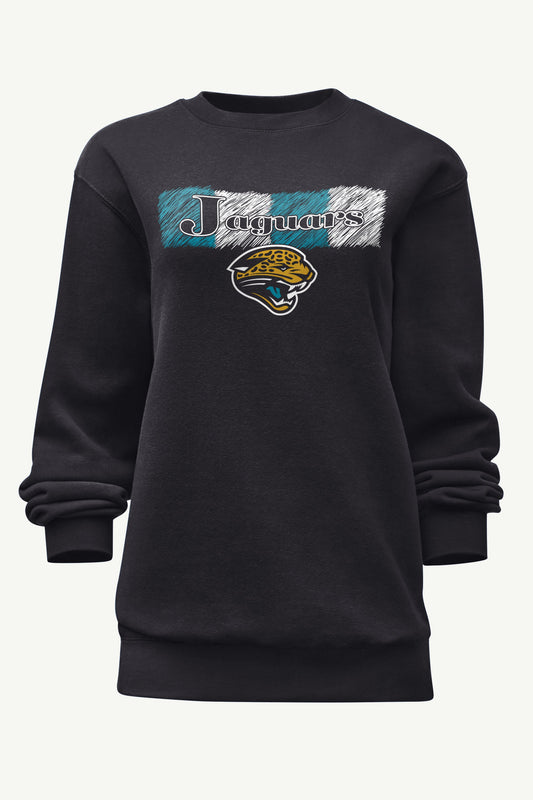 WOMENS JACKSONVILLE JAGUARS COLOR SHADING SWEATSHIRT - Black