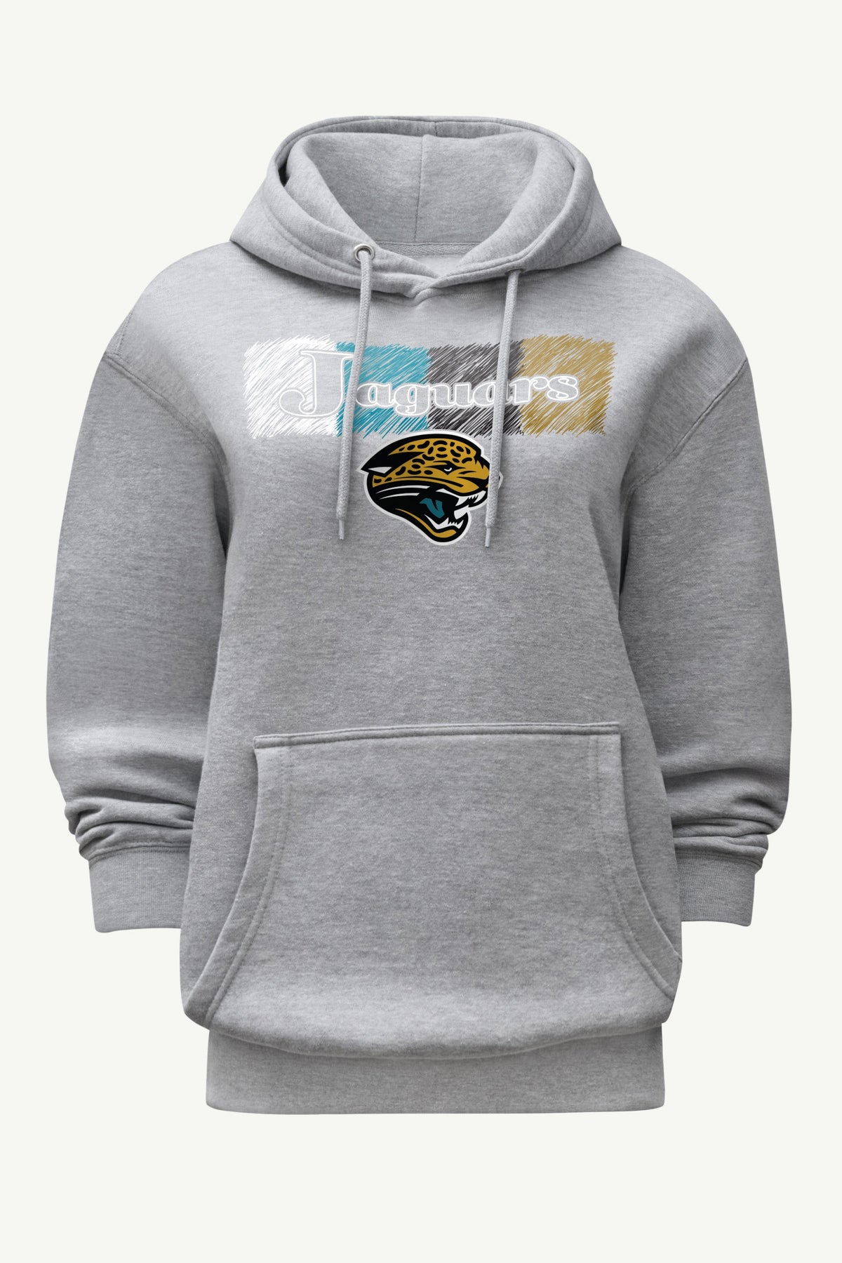 WOMENS JACKSONVILLE JAGUARS COLOR SHADING HOODIE - Heather Grey