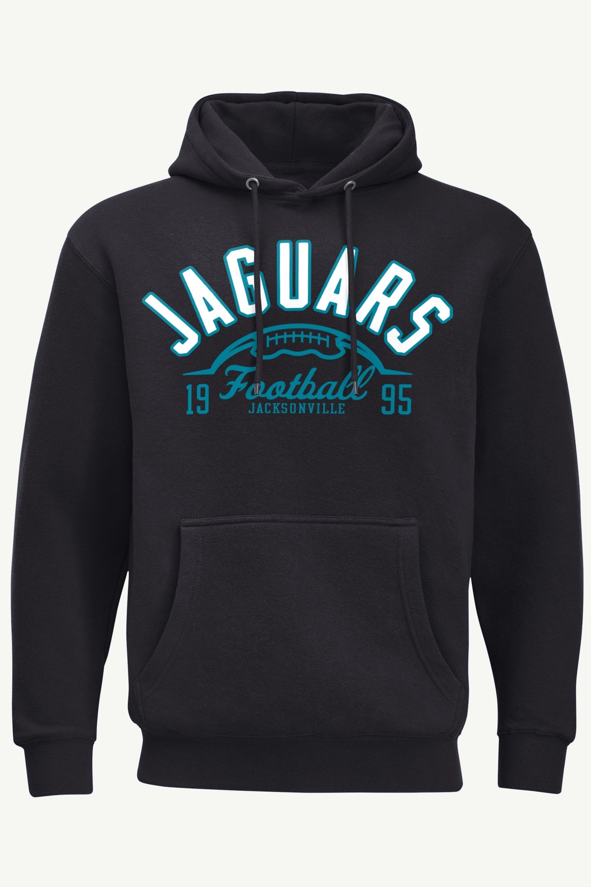 MENS JACKSONVILLE JAGUARS HALF BALL HOODIE - Black