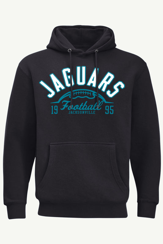 MENS JACKSONVILLE JAGUARS HALF BALL HOODIE - Black