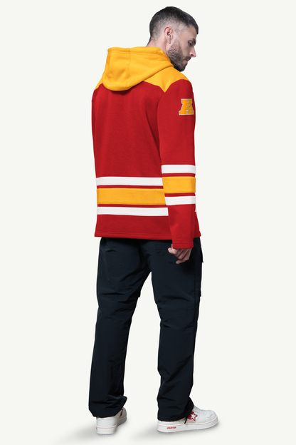MENS KANSAS CITY CHIEFS SLAP SHOT HOODED HOCKEY PULLOVER - Multi