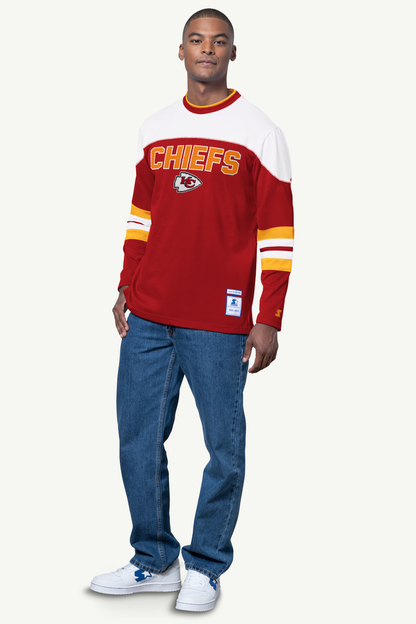 MENS KANSAS CITY CHIEFS LONG SLEEVE PULLOVER - Multi