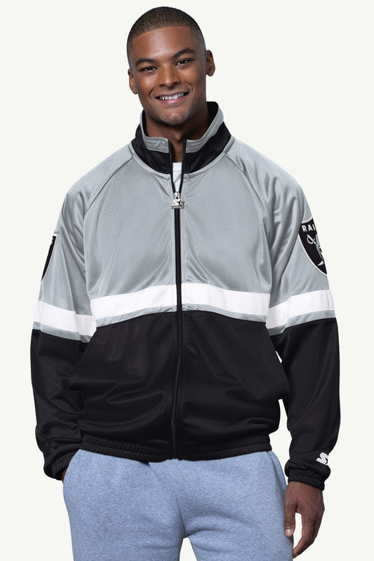 MENS LAS VEGAS RAIDERS VETERAN TRACK JACKET - Starter