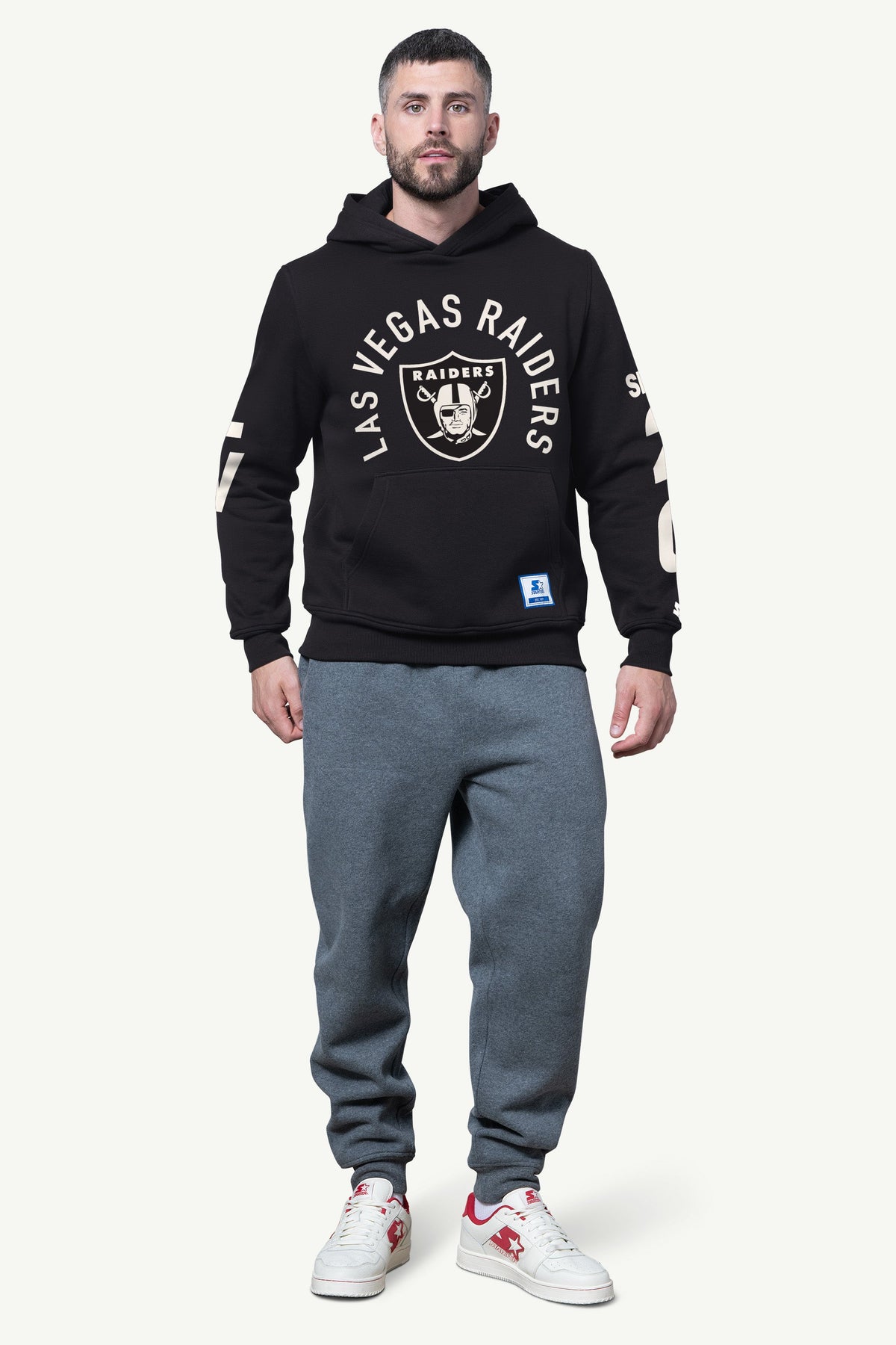 MENS LAS VEGAS RAIDERS HANDOFF FLEECE HOODIE - Starter